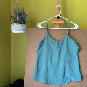 Pink Rose Teal Camisole Top